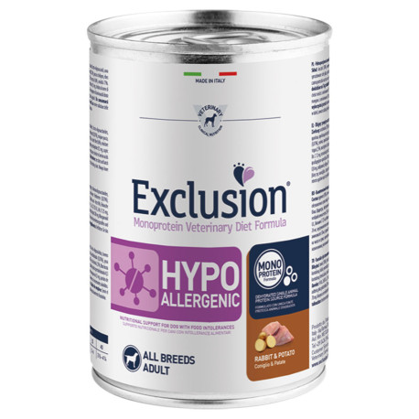 Exclusion Lata Hypo Rabbit & Potato para perros