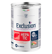 Exclusion Lata Hepatic Pork & Rice and pea para perros