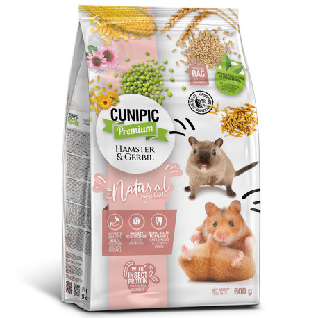 Nuevo diseño Cunipic pienso para hámster comida super premium 600g