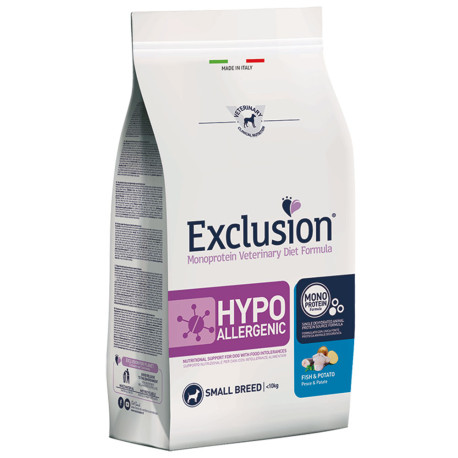 Exclusion hypo fish&potato small para perros