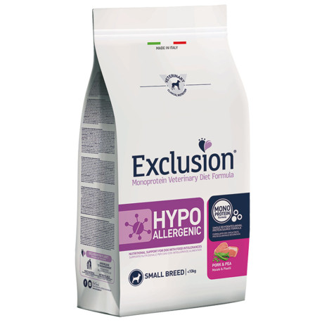 Exclusion hypo pork&pea small para perros