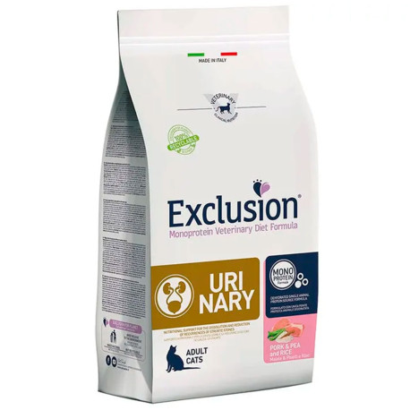 Exclusion cat urinary pork&pea and rice para gatos