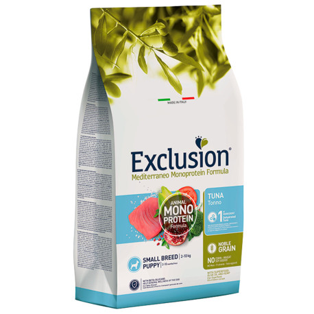 Exclusion puppy tuna small para perros