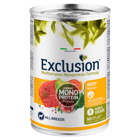 Exclusion Lata Adult Beef para perros