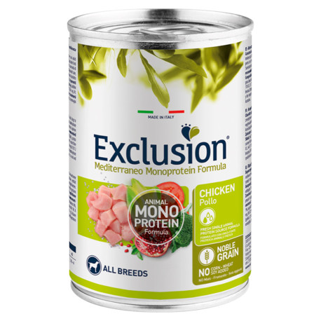 Exclusion Lata Adult Chicken para perros