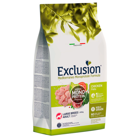 Exclusion adult chicken large para perros