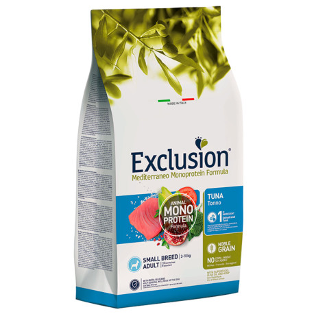 Exclusion adult tuna small para perros