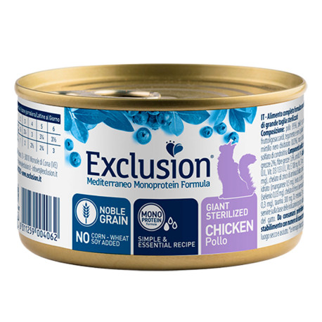 Exclusion cat lata giant sterilized chicken para gatos