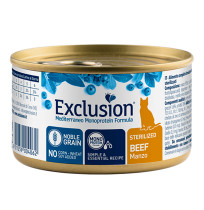 Exclusion cat lata sterilized beef para gatos