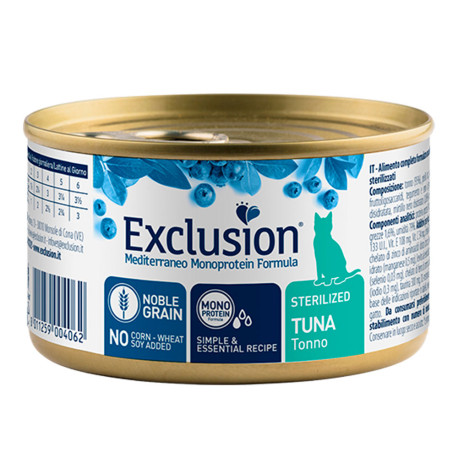 Exclusion cat lata sterilized tuna para gatos