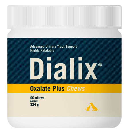 Vetnova dialix oxalate plus (chews) para cristales o cálculos de oxalato en perros y gatos