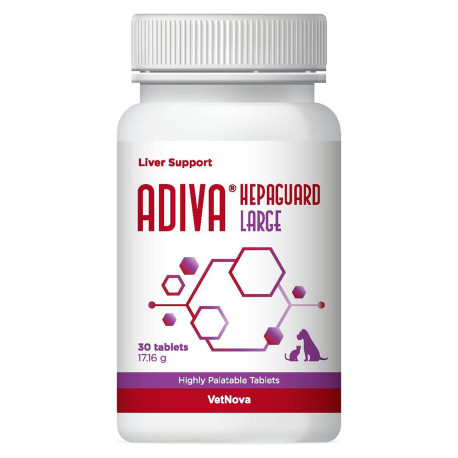 Vetnova adiva hepaguard large comprimidos (función hepática) para perros y gatos Vetnova adiva hepaguard large comprimidos (función hepática) para perros y gatos