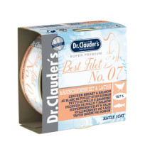 Dr. clauder Lata Cat Filetes de pechuga de pollo y salmón para gatos