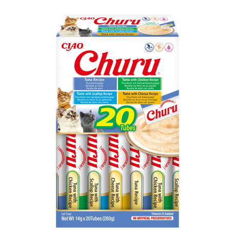 Churu variedades de Atún en caja para gatos Caja 20 x 14g Churu variedades de Atún en caja para gatos Caja 20 x 14g