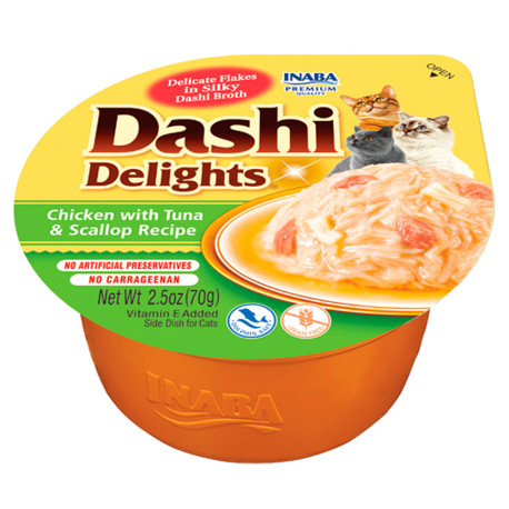 Tarrina Churu Dashi Delights Pollo, Atún y Vieira para gatos Tarrina Churu Dashi Delights Pollo, Atún y Vieira para gatos