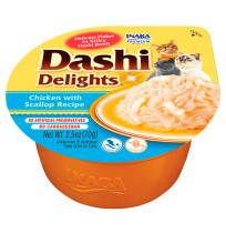 Churu Dashi Delights Pollo con Vieira para gatos