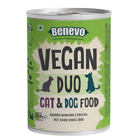 Nuevo diseño Latas Benevo alimento vegano dúo para perros y gatos Nuevo diseño Latas Benevo alimento vegano dúo para perros y gatos