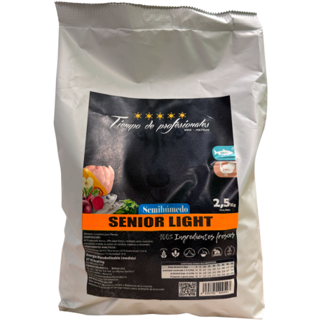 Tiempo de Profesionales Senior Light (Semi-Húmedo Grain Free) 2,5Kg Tiempo de Profesionales Senior Light (Semi-Húmedo Grain Free) 2,5Kg