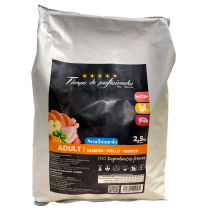 Tiempo de Profesionales Salmón, Pollo y Cerdo Ibérico (Semi-Húmedo Grain Free) 2,5Kg