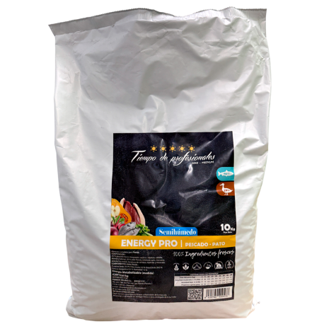 Tiempo de Profesionales Energy Pro (Semi-Húmedo Pescado y Pato) 10Kg Tiempo de Profesionales Energy Pro (Semi-Húmedo Pescado y Pato) 10Kg