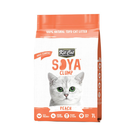 Kit Cat Arena Soja BIO Melocotón SoyaClump para gatos Kit Cat Arena Soja BIO Melocotón SoyaClump para gatos