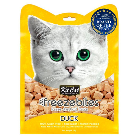 Kit Cat Stick FreezeBites Pato Natural Liofilizado snack para gatos Kit Cat Stick FreezeBites Pato Natural Liofilizado snack para gatos