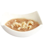 Plato de muestra de ingredientes y textura de Kit Cat Gravy Atún con Pollo en salsa latas para gatos Plato de muestra de ingredientes y textura de Kit Cat Gravy Atún con Pollo en salsa latas para gatos