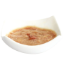 Plato de muestra de ingredientes y textura de Kit Cat Gravy Atún con Ternera en salsa latas para gatos Plato de muestra de ingredientes y textura de Kit Cat Gravy Atún con Ternera en salsa latas para gatos