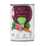 Vista frontal Lata Natura diet lata beef & vegs (ternera y verduras) para perros Vista frontal Lata Natura diet lata beef & vegs (ternera y verduras) para perros