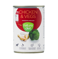 Natura Diet lata Chicken & Vegs (pollo y verduras) para perros