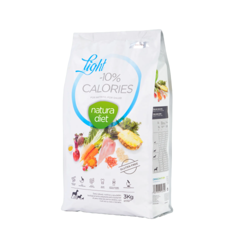 Pienso Natura Diet Light -10% Calories para mantener el peso en perros adultos esterilizados en saco de 3Kg Pienso Natura Diet Light -10% Calories para mantener el peso en perros adultos esterilizados en saco de 3Kg