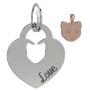 Vista detalle de Liu·Jo Medalla de 2 piezas separadas de corazón con huella de perrito