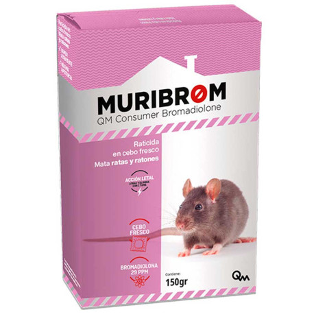 Muribrom Raticida Cebo Fresco contra ratas y ratones (Bolsas Individuales) Muribrom Raticida Cebo Fresco contra ratas y ratones (Bolsas Individuales)