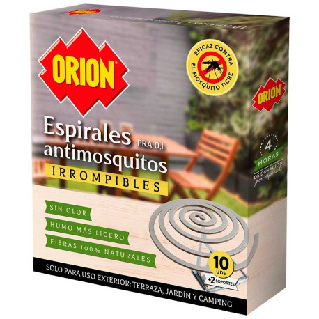 Orion Espirales Anti Mosquitos 10 Unidades + 2 Soportes Orion Espirales Anti Mosquitos 10 Unidades + 2 Soportes