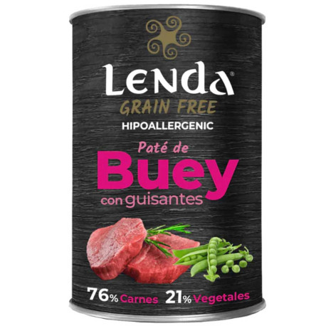 Nuevo diseño de las Latas de Buey con guisantes de Lenda para perros Nuevo diseño de las Latas de Buey con guisantes de Lenda para perros