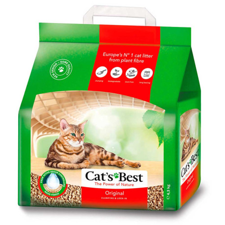Cat's Best Original Arena Vegetal para gatos 4,3Kg Cat's Best Original Arena Vegetal para gatos 4,3Kg