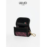 Vista tapa abierta e interior del Liu·Jo Porta Bolsas monogram color Rose/Animalier