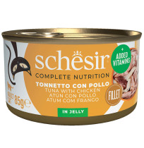 Schesir Latas Atún con Pollo en gelatina para gatos