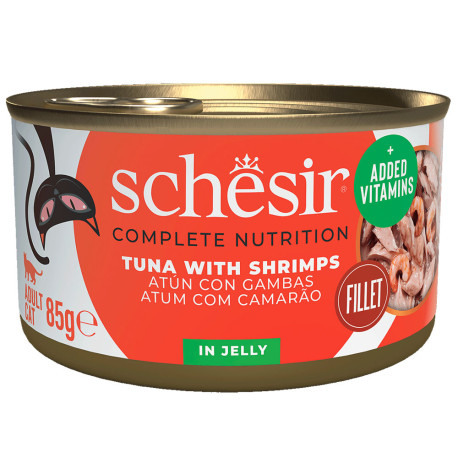 Nuevo diseño Schesir latas atún con gambas para gatos Nuevo diseño Schesir latas atún con gambas para gatos