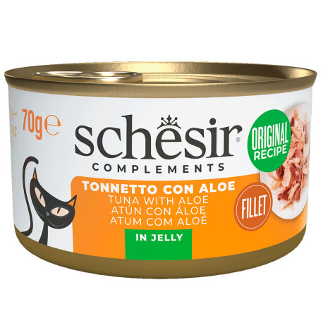 Schesir latas atún con aloe para gatos adultos Schesir latas atún con aloe para gatos adultos