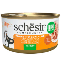 Schesir latas Atún con Aloe para gatos (adultos)