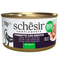 Schesir Latas Atún con Dentón en gelatina para gatos