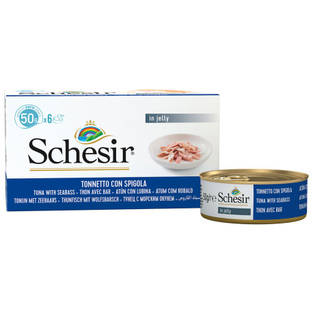 Schesir latas atún con lubina multipack para gatos Schesir latas atún con lubina multipack para gatos