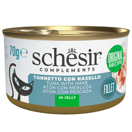 Nuevo diseño Schesir latas atún con merluza para gatos Nuevo diseño Schesir latas atún con merluza para gatos