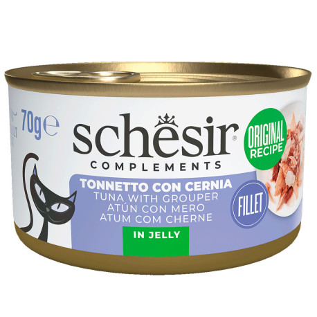 Nuevo diseño Schesir latas atún con mero para gatos Nuevo diseño Schesir latas atún con mero para gatos