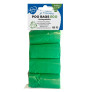 Duvo bolsitas higiénicas biodegradables verdes de 4 rollos de 20 bolsas Duvo bolsitas higiénicas biodegradables verdes de 4 rollos de 20 bolsas