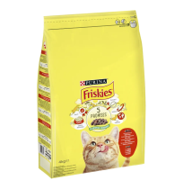 Friskies Adult Buey, Pollo y Verduras para gatos en formato saco 4Kg