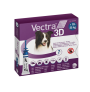 Vectra 3D - 3 Pipetas antiparasitarias para perros 10 a 25Kg