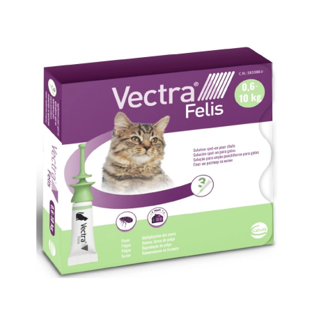 Envase Vectra Felis Pipetas antiparasitarias para gatos Envase Vectra Felis Pipetas antiparasitarias para gatos