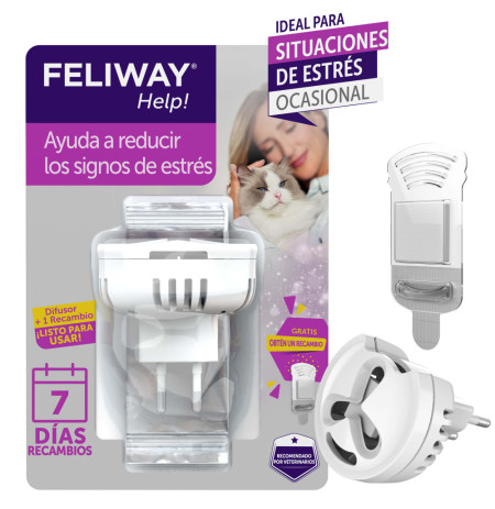 Feliway Help! Difusor + Recambio para gatos